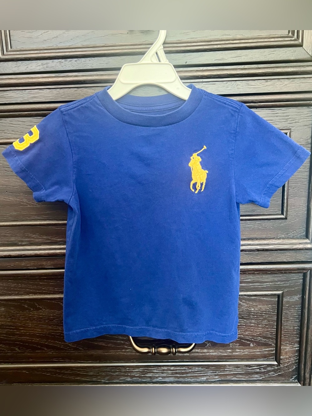 Polo by Ralph Lauren Royal Blue Large Pony Cotton Jersey Tee